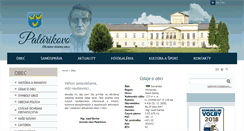 Desktop Screenshot of obecpalarikovo.sk